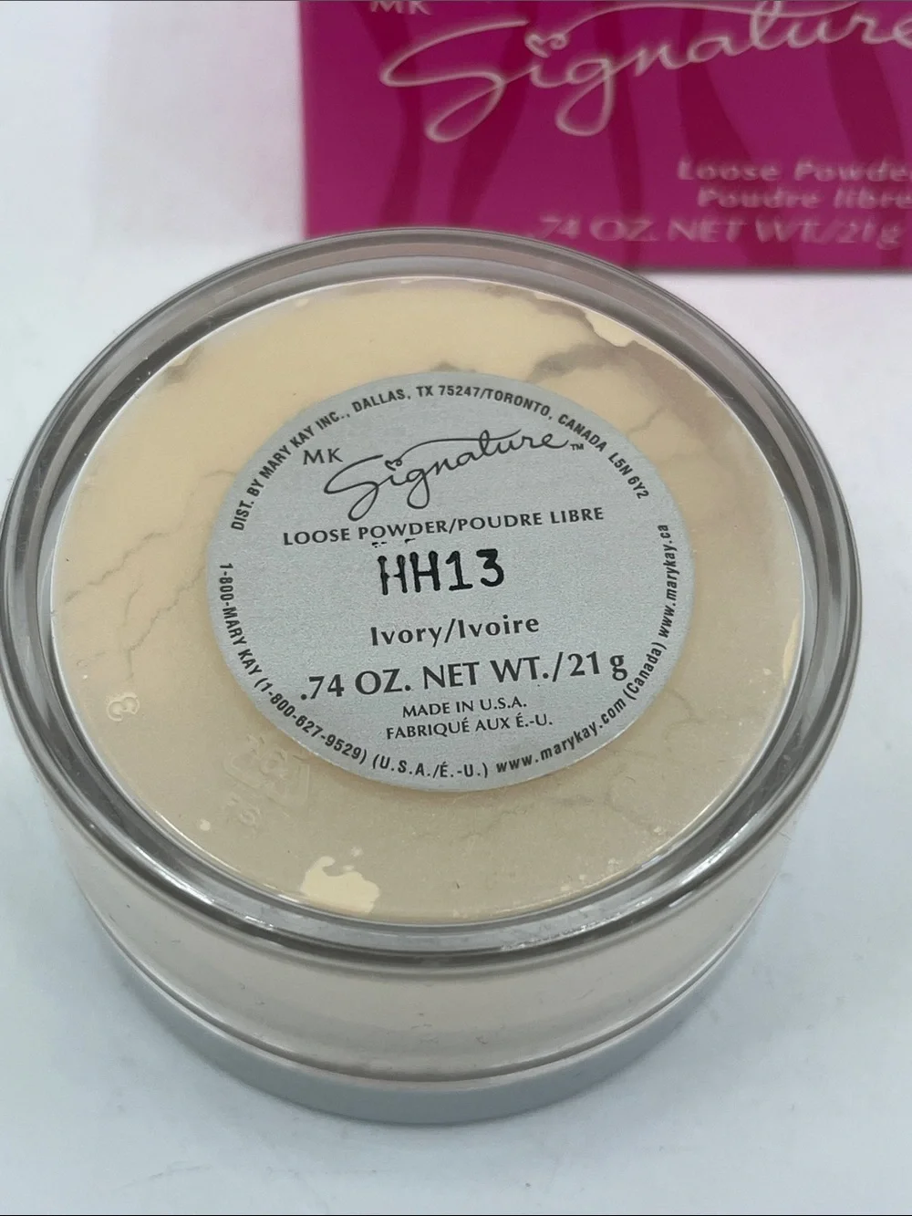 Mary Kay Signature Loose Powder .74 Oz. Ivory 449500 Full Size